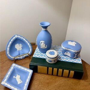 Vintage Wedgewood Lilac Jasperware Collection- England 1960s-1980s
